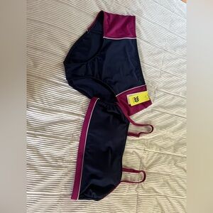 all in motion swimsuit 2 piece bikini Women’s Large Blue Fusia Colorblock NWT